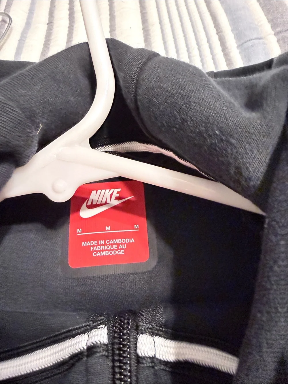 Nike Tech Kids Black Hooded Full-Zip Jacket